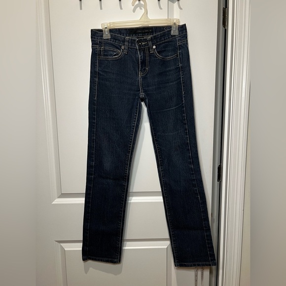 Calvin Klein Y2K Straight Leg Jeans Dark Wash Size 2 - Picture 1 of 13